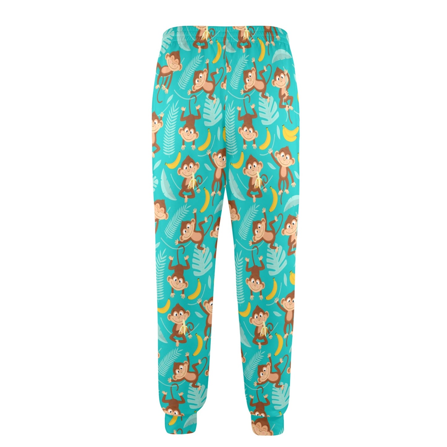 Monkey Happy Design Themed Print Men's Casual Track Pants