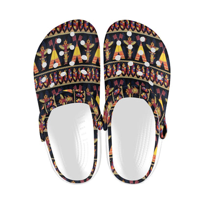 Totem Pole Design Unisex Clogs Shoes