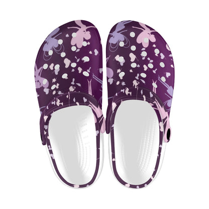 Fairy Pink Print Pattern Unisex Clogs Shoes