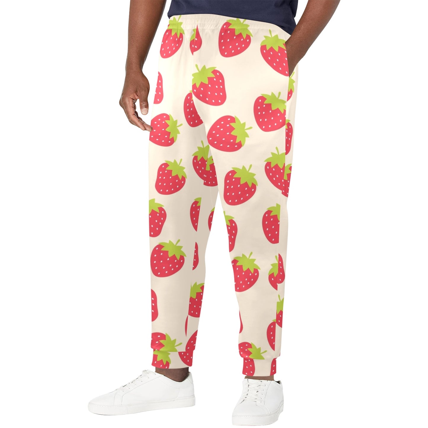 Strawberry Pattern Print Design SB02 Men's Casual Track Pants