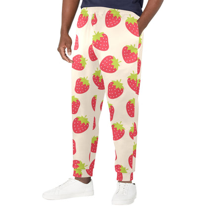 Strawberry Pattern Print Design SB02 Men's Casual Track Pants
