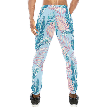Tropical Flower Pattern Print Design TF01 Men's Sweatpants