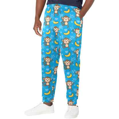 Monkey Pattern Print Design 05 Men's Casual Track Pants