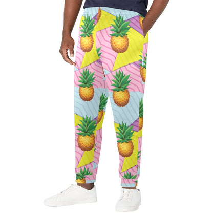 Pineapple Pattern Print Design PP05 Men's Casual Track Pants