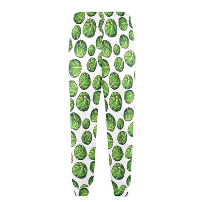 Brussels Sprouts Pattern Print Design 02 Men's Casual Track Pants