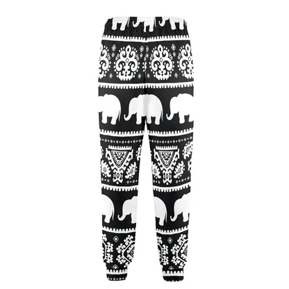 Elephant Pattern Men's Casual Track Pants