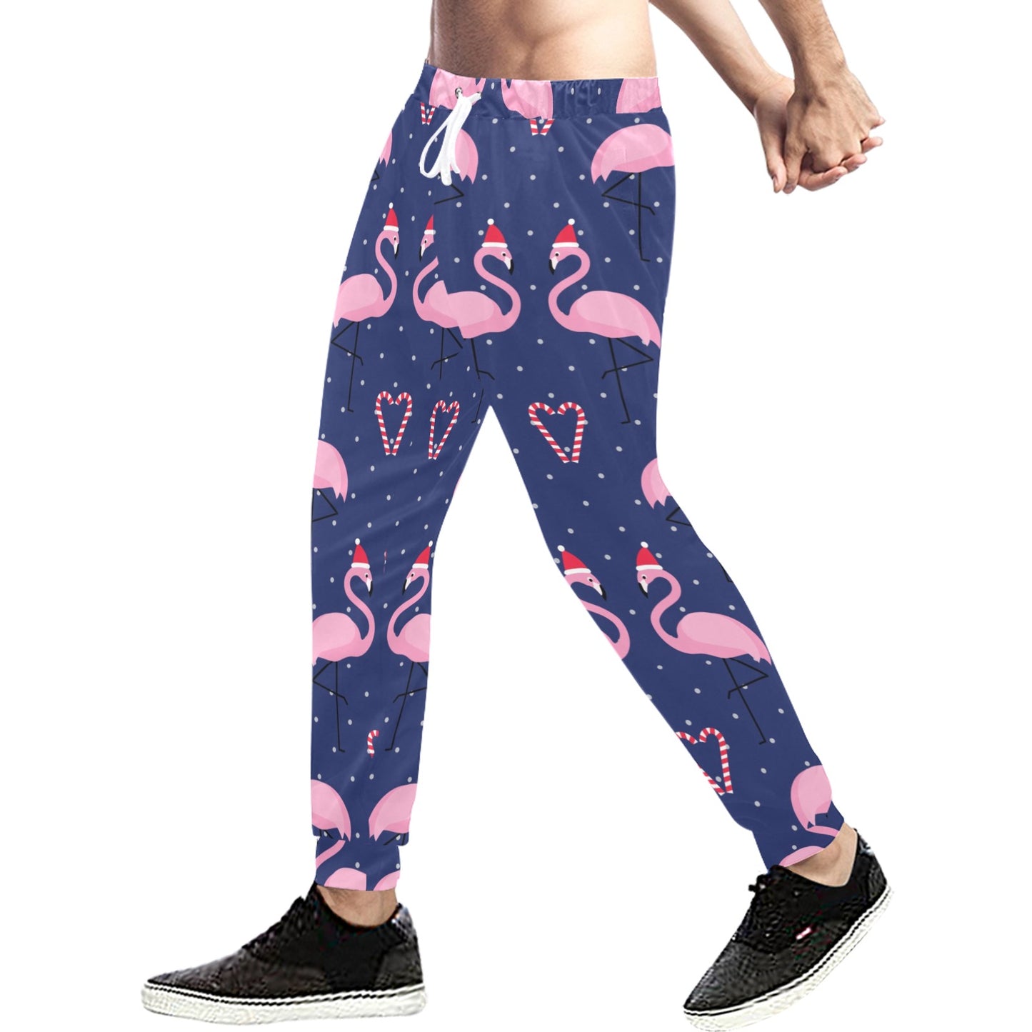 Flamingo Christmas Men's Sweatpants