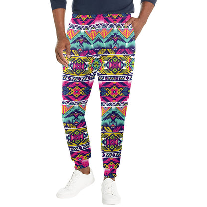 Indian Navajo Color Themed Design Print Men's Casual Track Pants