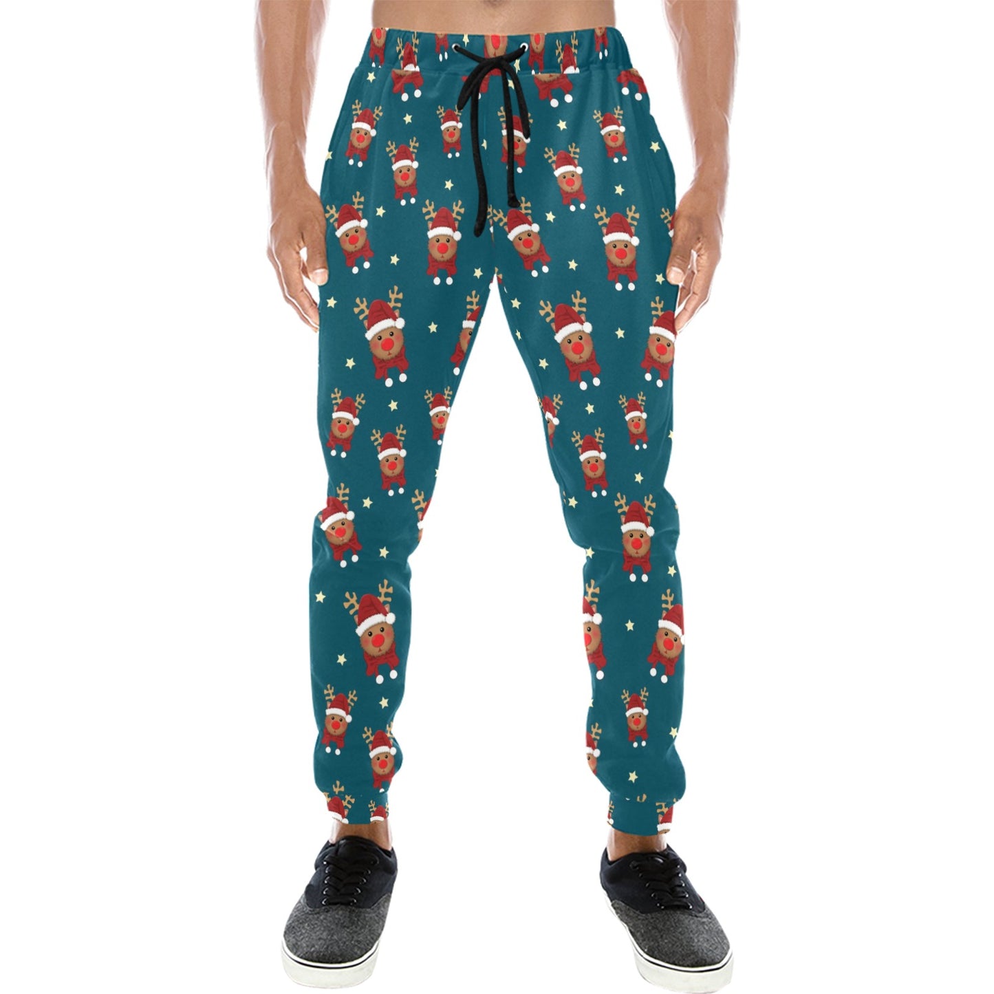 Reindeer Print Design LKS406 Men's Sweatpants
