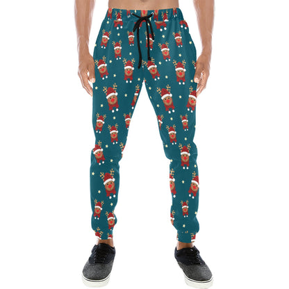 Reindeer Print Design LKS406 Men's Sweatpants