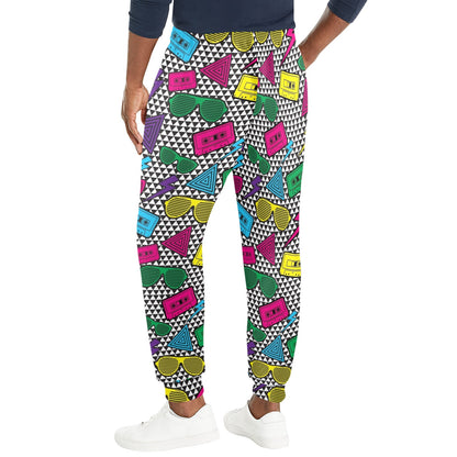funky Design Print Pattern JJ0235 Men's Casual Track Pants