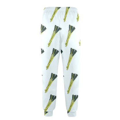 Leek Pattern Print Design 03 Men's Casual Track Pants