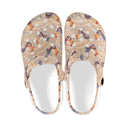 Chicken Boho Style Pattern Unisex Clogs Shoes