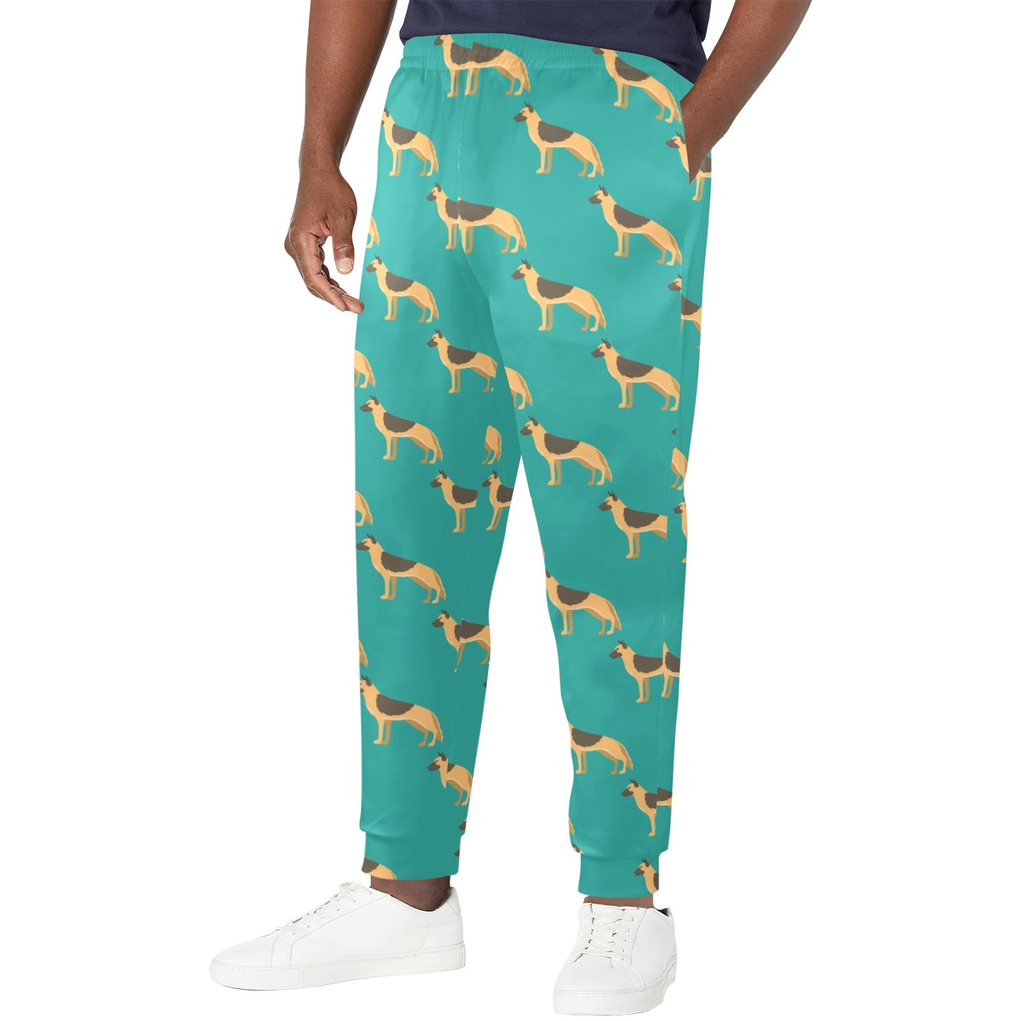 German Shepherd Design Print Pattern JJ0258 Men's Casual Track Pants