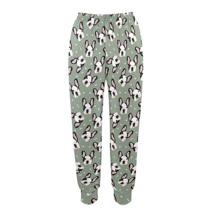 Boston Terrier Pattern Print Design 05 Women's Casual Track Pants