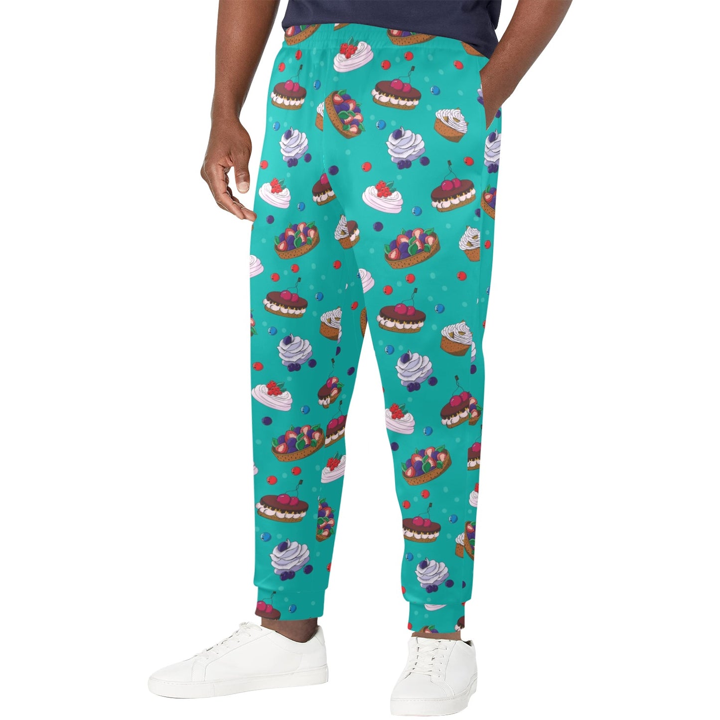 Cake Pattern Print Design 07 Men's Casual Track Pants
