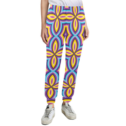 Optical illusion Pattern Print Design A03 Women's Casual Track Pants