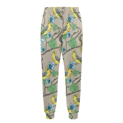 Parakeet Pattern Print Design A02 Men's Casual Track Pants