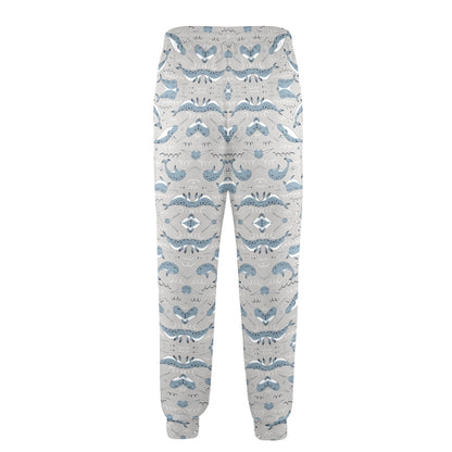 Narwhal Pattern Print Men's Casual Track Pants