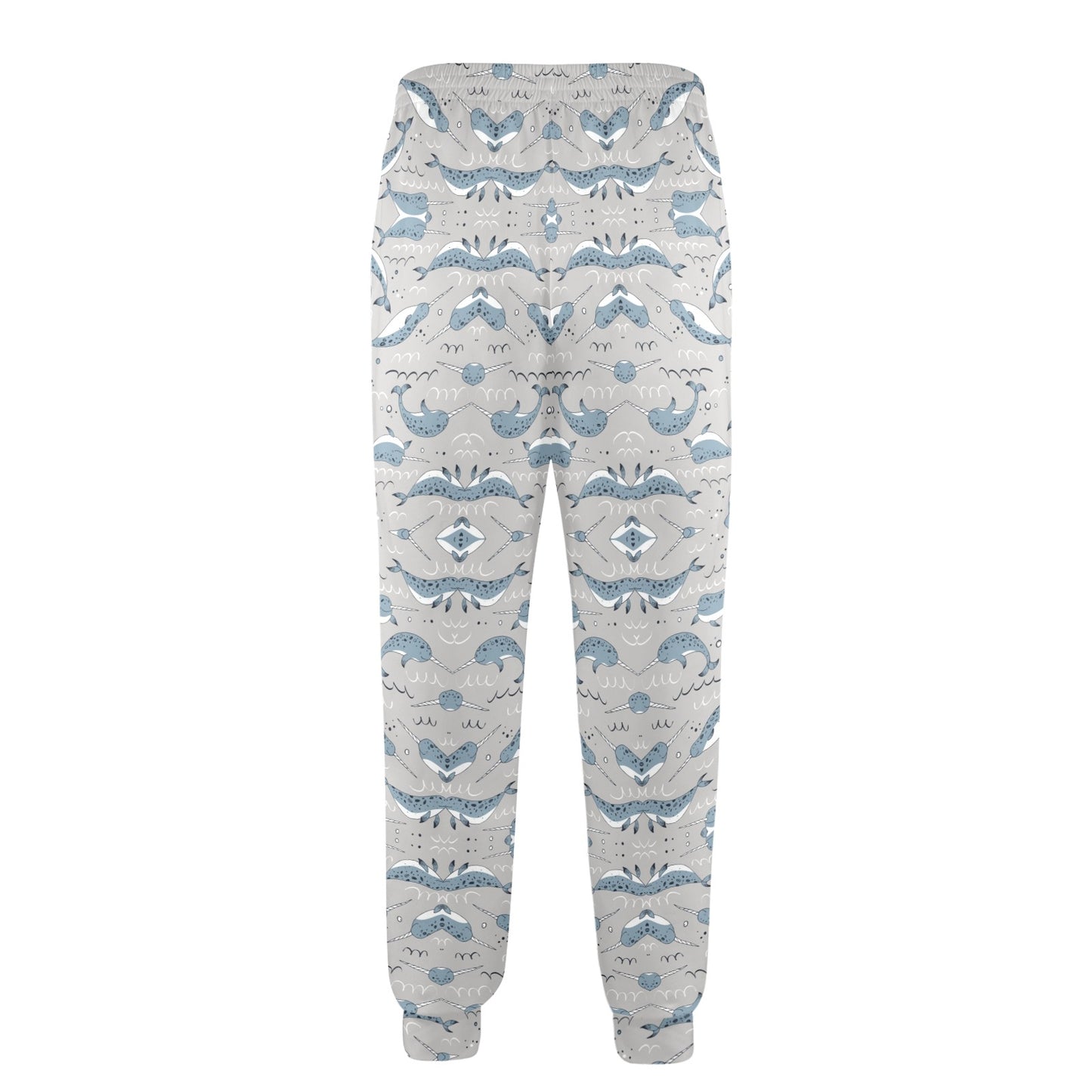 Narwhal Pattern Print Men's Casual Track Pants