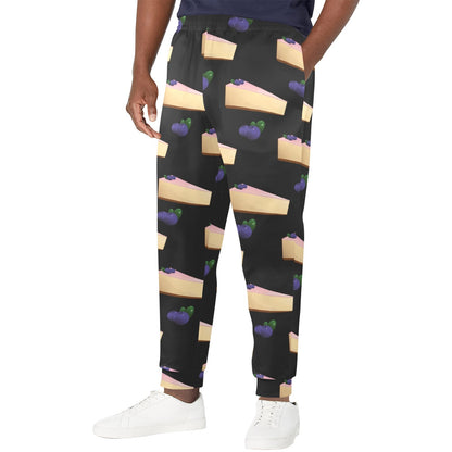 Cheesecake blueberry Pattern Print Design CK01 Men's Casual Track Pants