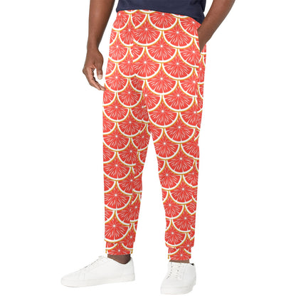 Grapefruit Pattern Print Design GF07 Men's Casual Track Pants