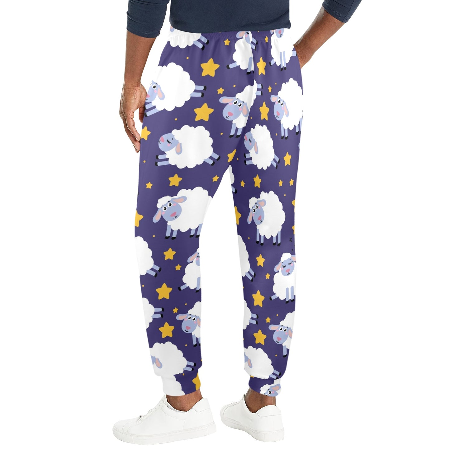 Sheep Pattern Print Design 03 Men's Casual Track Pants