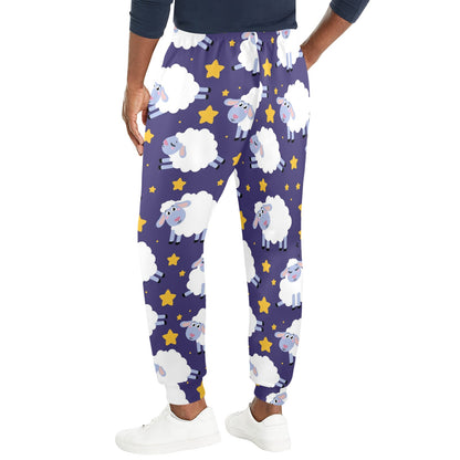 Sheep Pattern Print Design 03 Men's Casual Track Pants