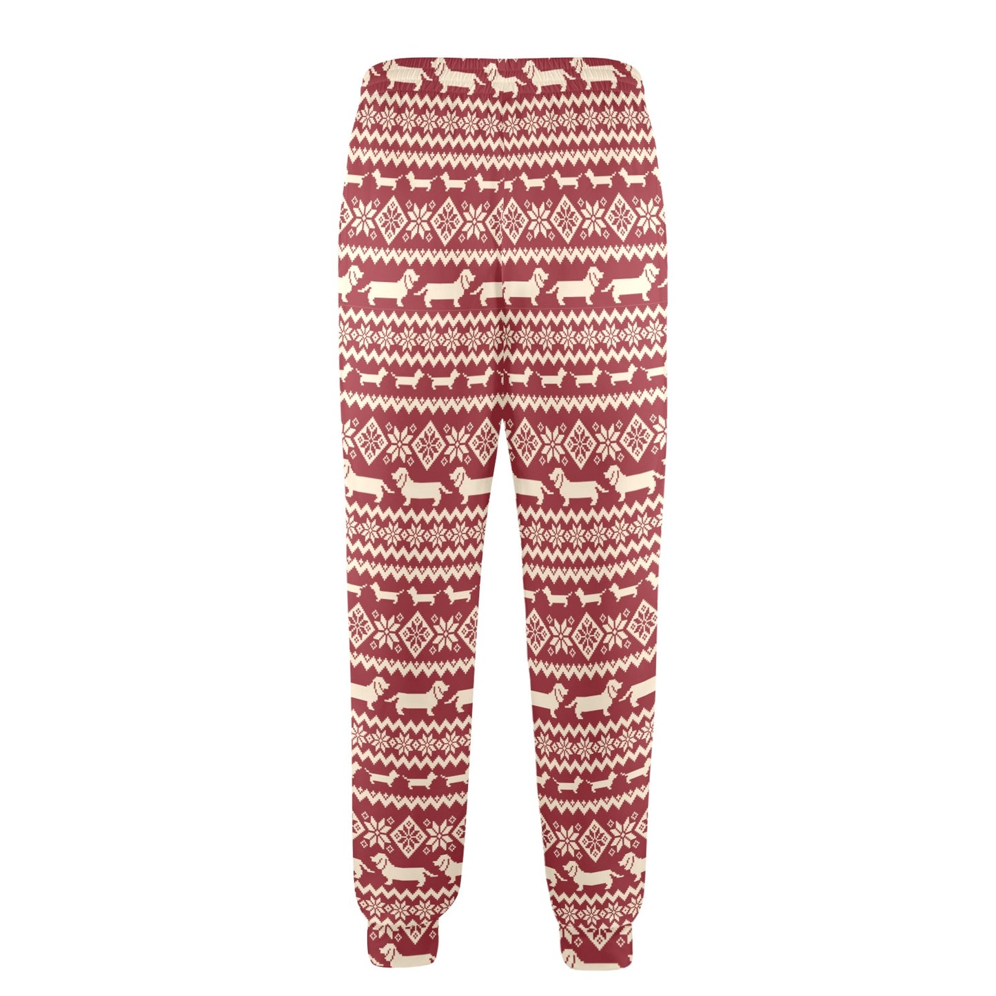 Dachshund Pattern Print Design 09 Men's Casual Track Pants