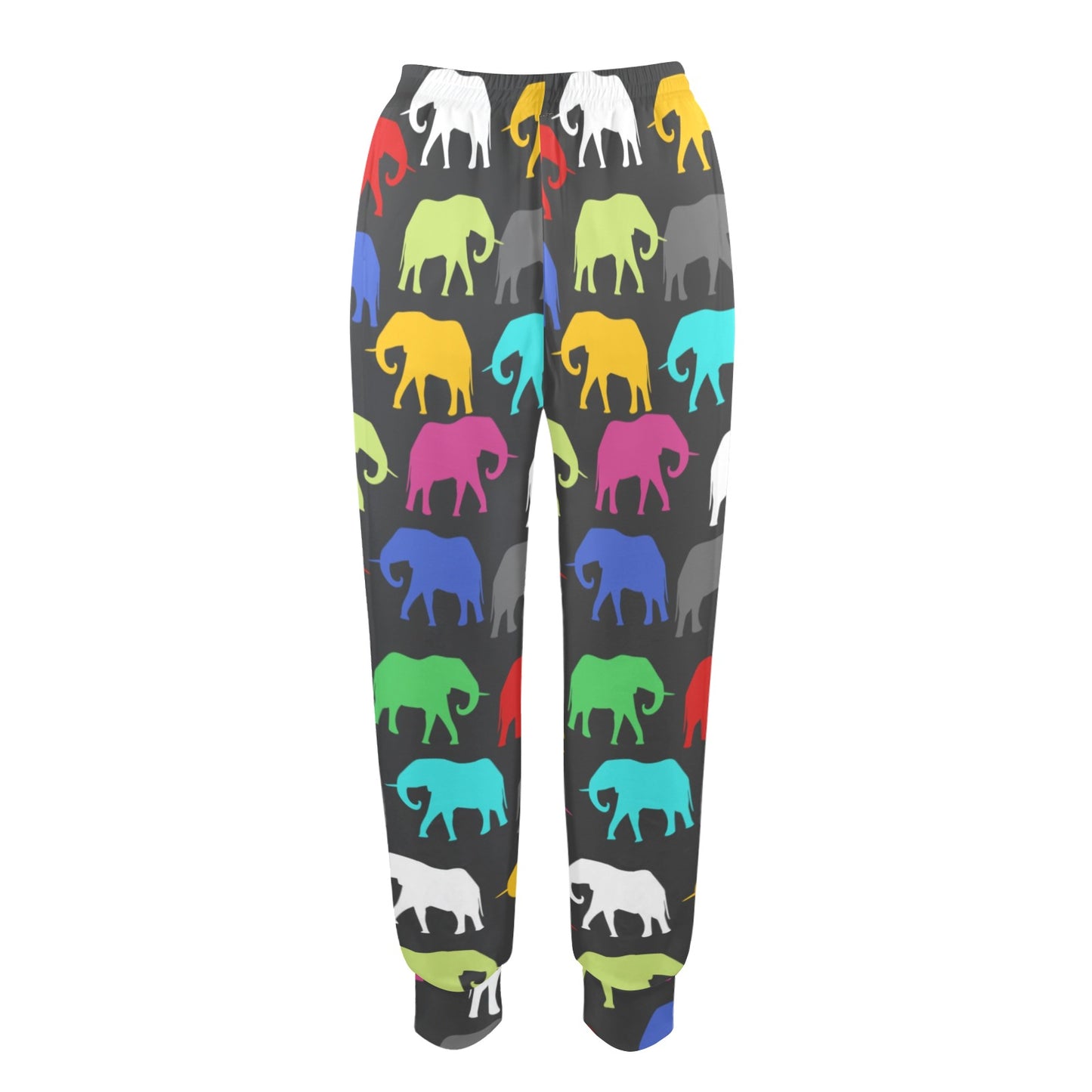elephant colorful Design Print Pattern JJ0189 Women's Casual Track Pants