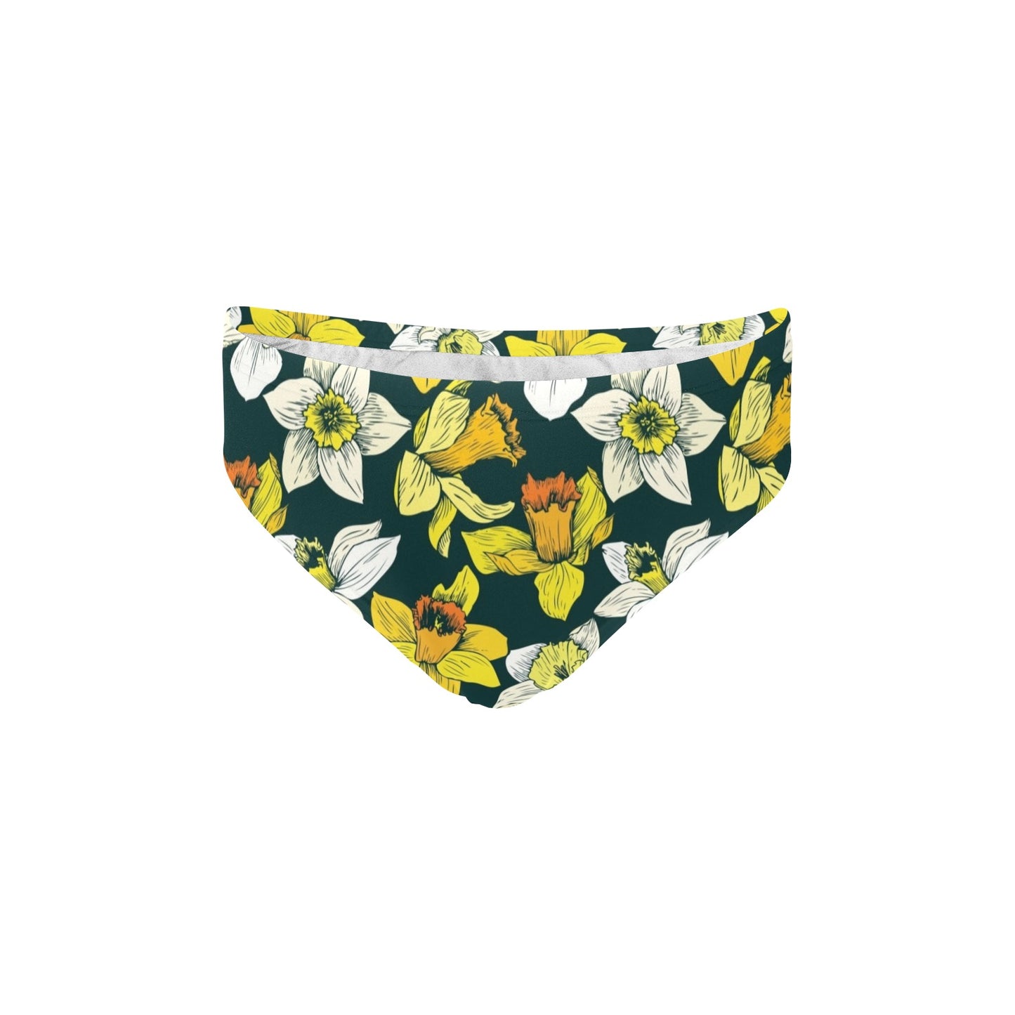 Daffodils Pattern Print Design DF02 Men's Swimming Briefs