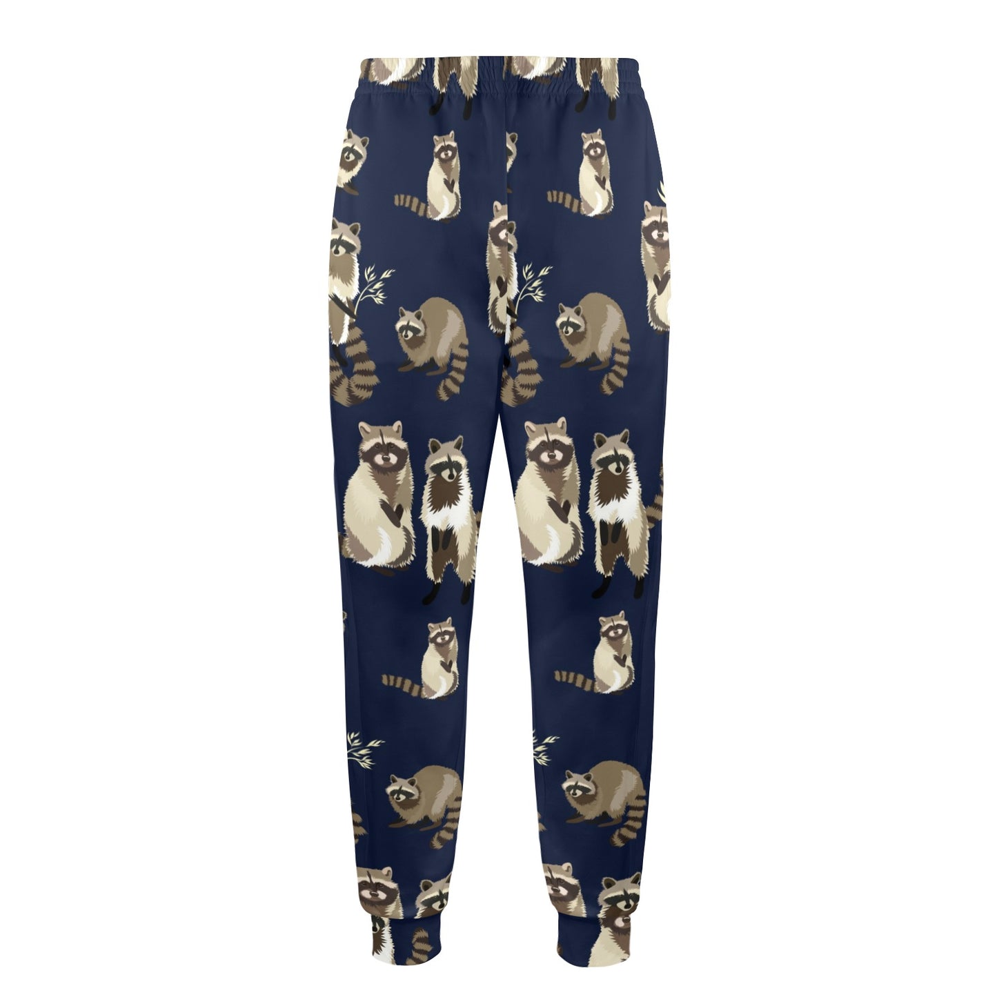 Raccoon Pattern Print Design A06 Men's Casual Track Pants