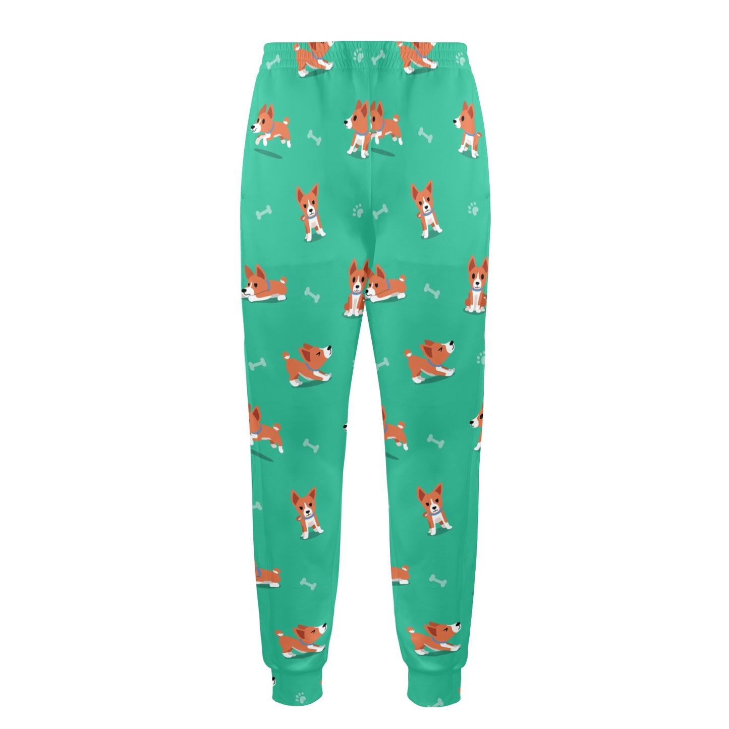 Basenji Pattern Print Design 02 Men's Casual Track Pants
