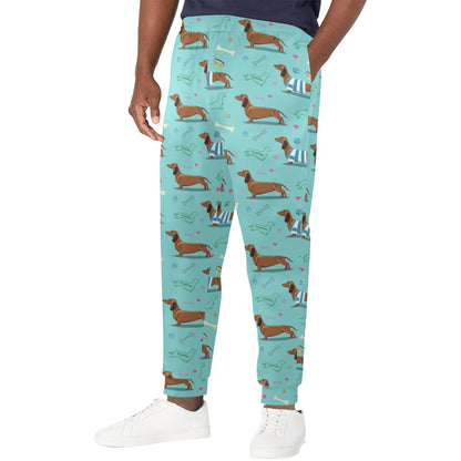 Dachshund Paw Decorative Print Pattern Men's Casual Track Pants