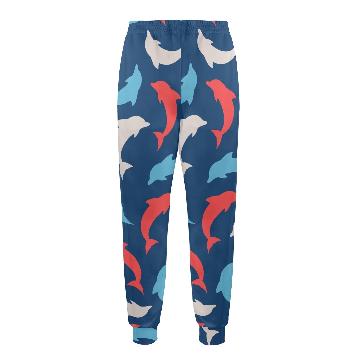 dolphin Design Print Pattern JJ0127 Men's Casual Track Pants