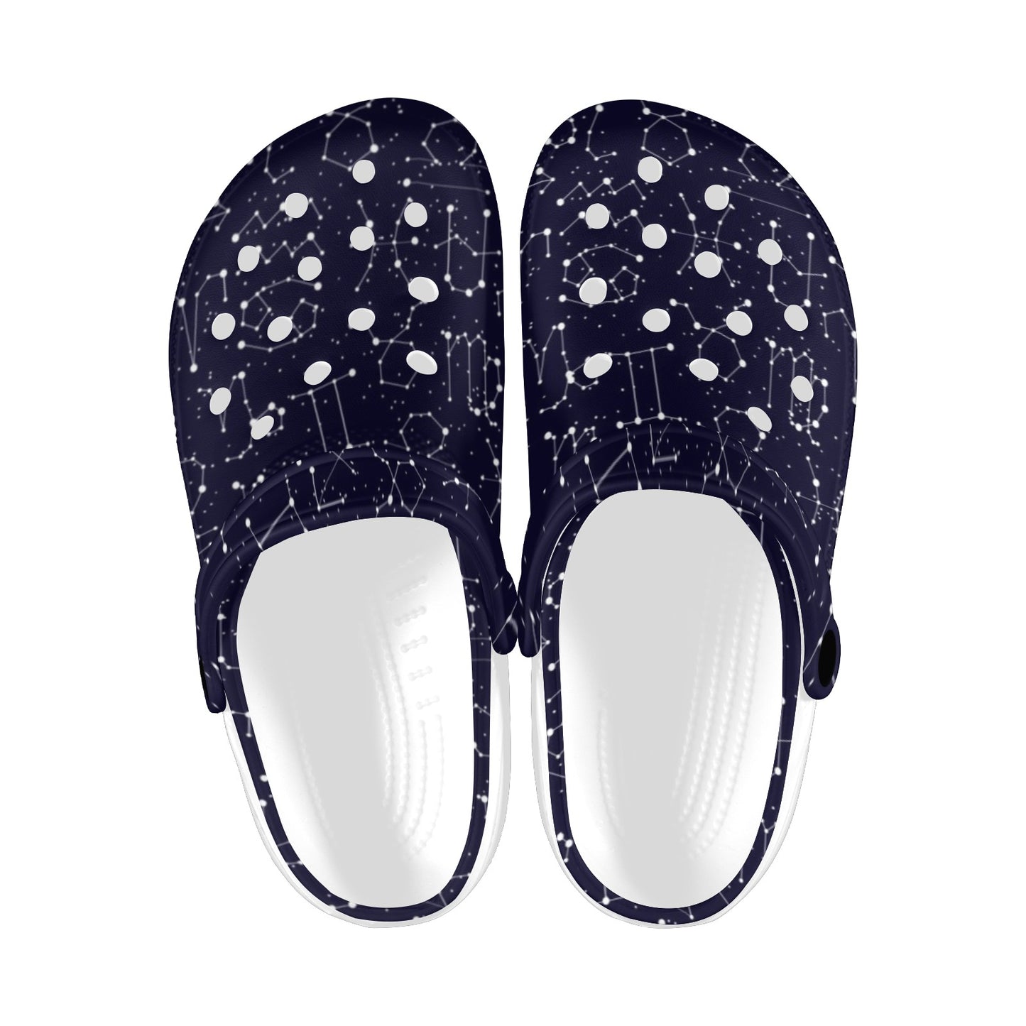 Zodiac Pattern Design Print Unisex Clogs Shoes