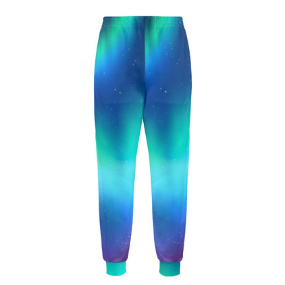 Aurora Borealis Pattern Print Design 02 Men's Casual Track Pants