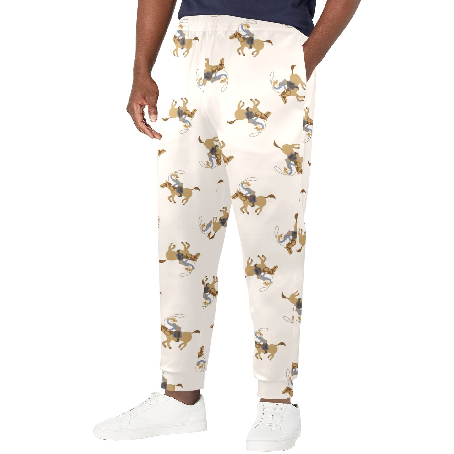 Cowboy Pattern Print Design 01 Men's Casual Track Pants
