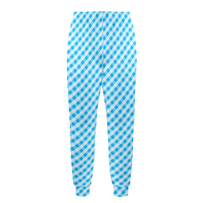 Gingham Print Design LKS401 Men's Casual Track Pants