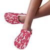 Breast Cancer Awareness Symbol Unisex Clogs Shoes