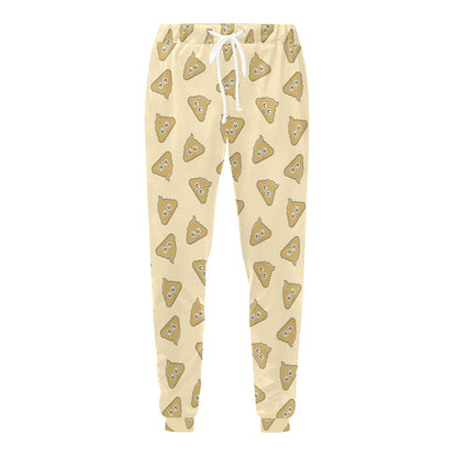Poop Emoji Pattern Print Design A02 Men's Sweatpants