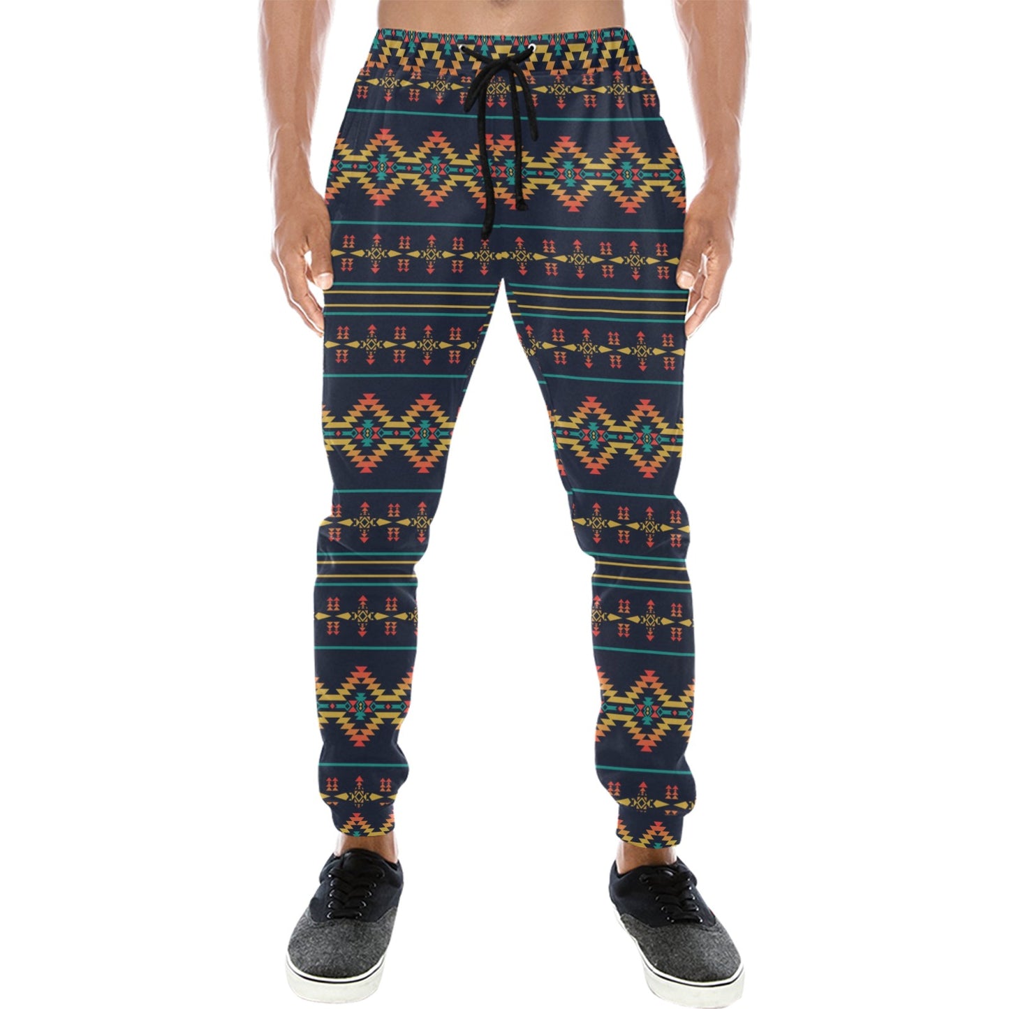 Southwest American Design Themed Print Men's Sweatpants