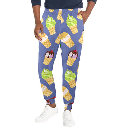 Ice Cream Pattern Print Design IC03 Men's Casual Track Pants