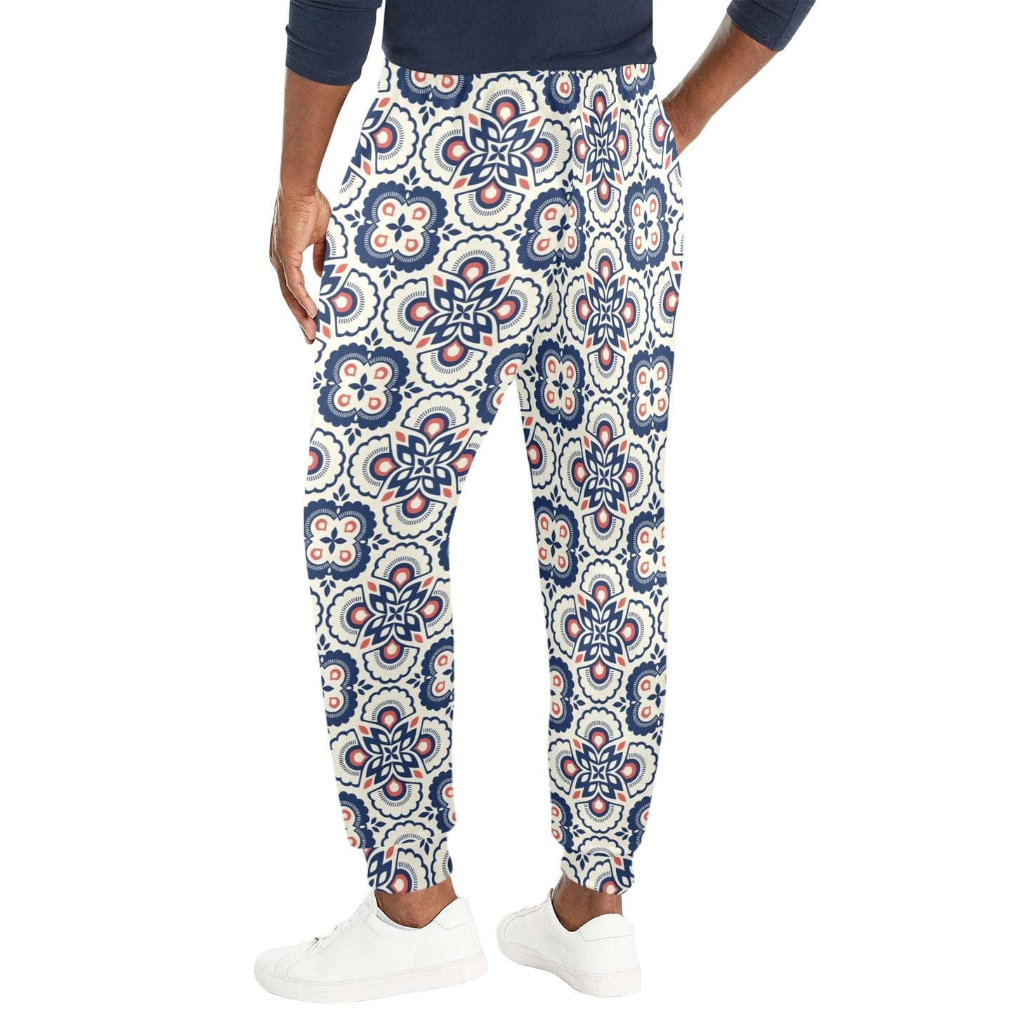 elegant Design Print Pattern JJ0183 Men's Casual Track Pants