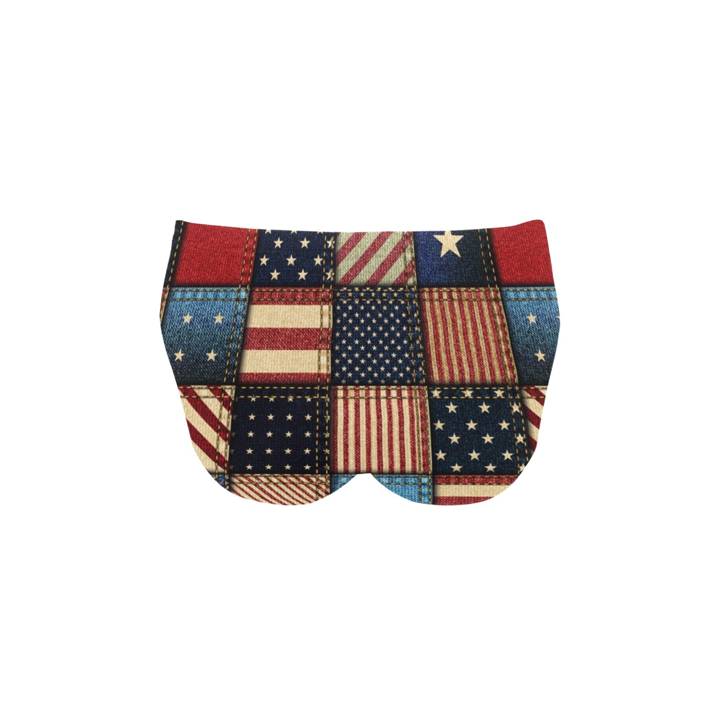 American flag Patchwork Design Men's Swimming Briefs