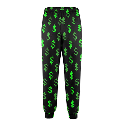 Dollar symbol Design Print Pattern JJ0121 Men's Casual Track Pants