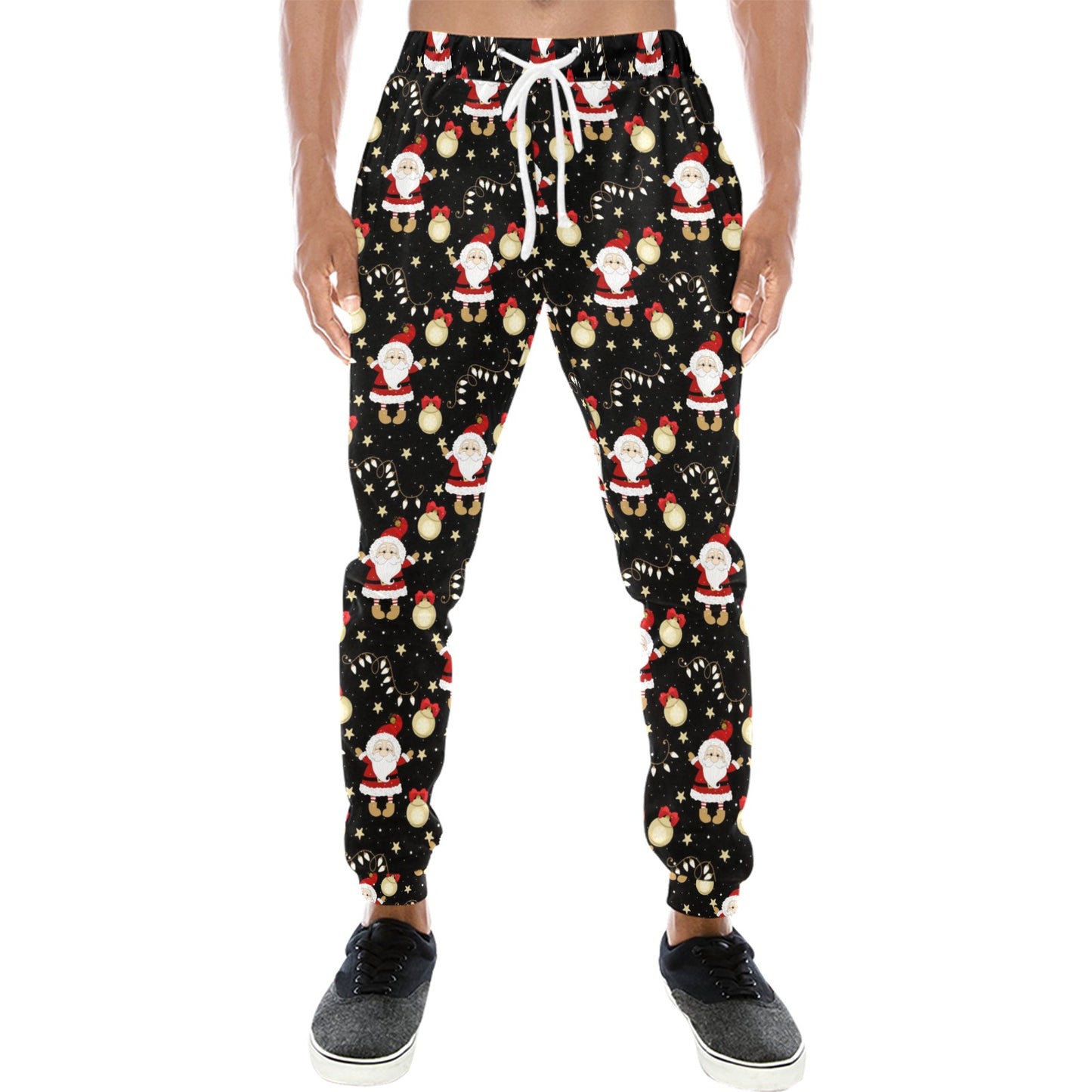Santa Christmas Themed Print Design LKS307 Men's Sweatpants