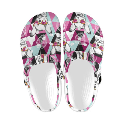 Chihuahua Cute Triangle Pattern Unisex Clogs Shoes