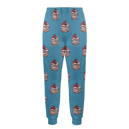 Pancake Pattern Print Design A03 Men's Casual Track Pants