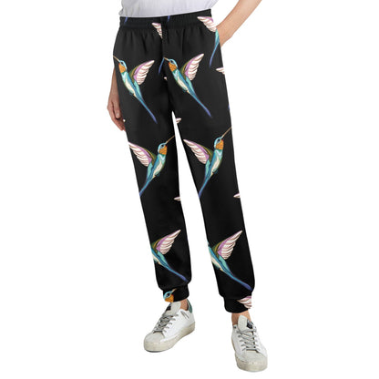 Hummingbird Pattern Print Design 06 Women's Casual Track Pants
